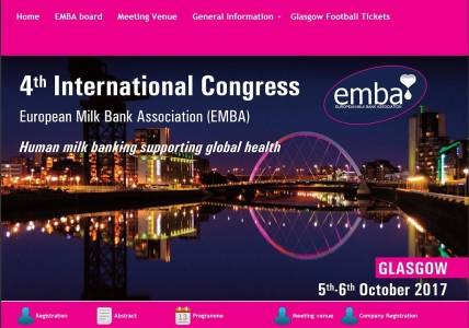 4ème congrès international de l'European Milk Bank Association (EMBA)